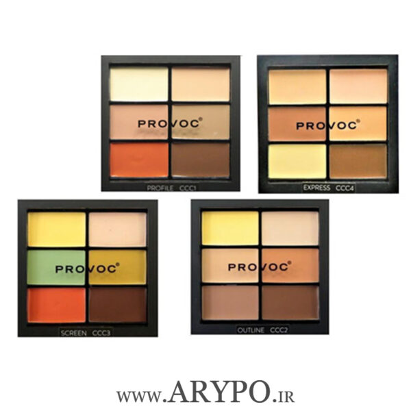 پالت کانتور پرووک | Provoc CCC Palette - Contour Correct Conceal