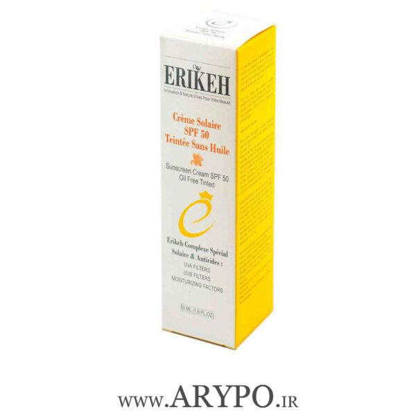کرم ضد آفتاب فاقد چربی اریکه SPF50 مناسب پوست های چرب و دارای آکنه