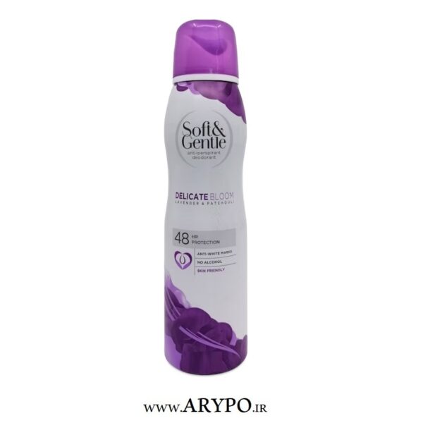 اسپری ضد تعریق Soft & Gentle با رایحه اسطوخودوس