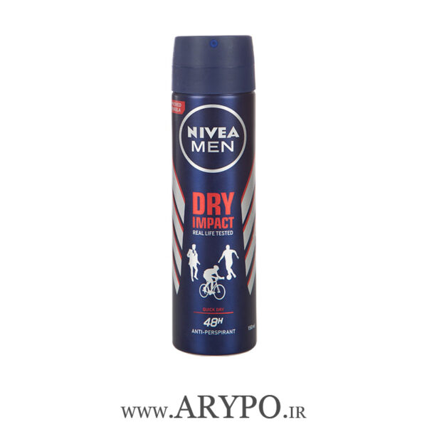 اسپری مردانه نیوآ مدل Dry Impact حجم 150 میلی لیتر