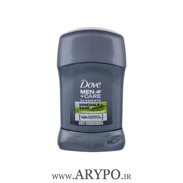 استیک ضد تعریق مردانه Dove مدل MINERALS SAGE