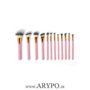 ست براش 12 تایی بی اچ مدل Pink Studded Elegance