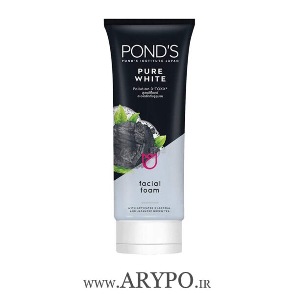 فوم شوینده و روشن کننده صورت پوندز حاوی ذغال شارکل Ponds Pure White