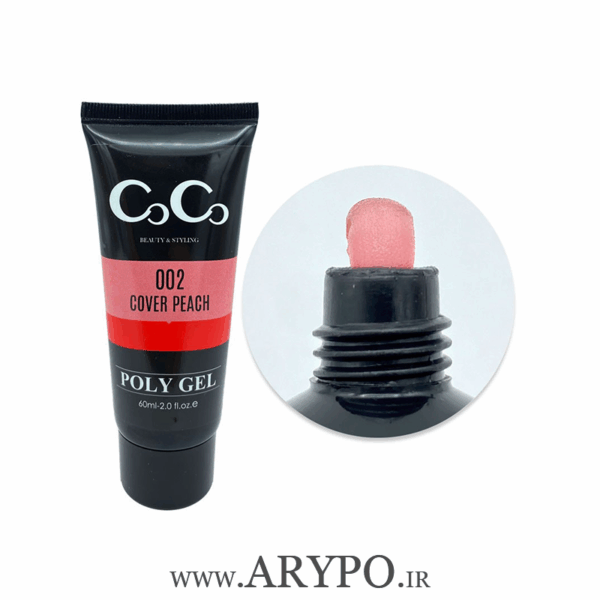 پلی ژل کاشت ناخن تیوپی CoCo شماره 002