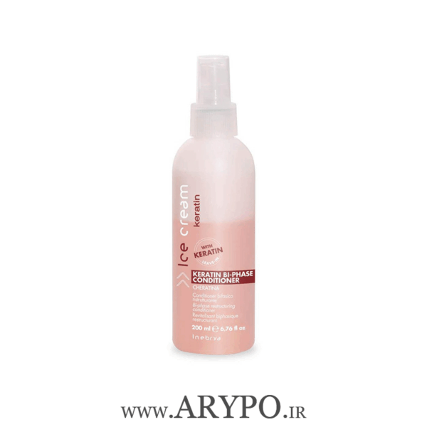 اسپری مو دو فاز آیس کریم مدل keratin