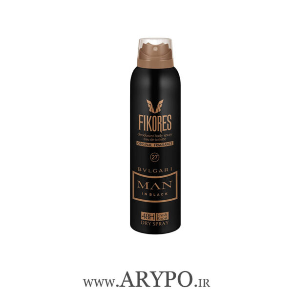 اسپری بدن مردانه فیکورس Bvlgari Man in Black