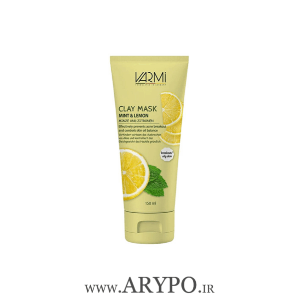 ماسک صورت وارمی VARMI CLAY MASK MINT & LEMON