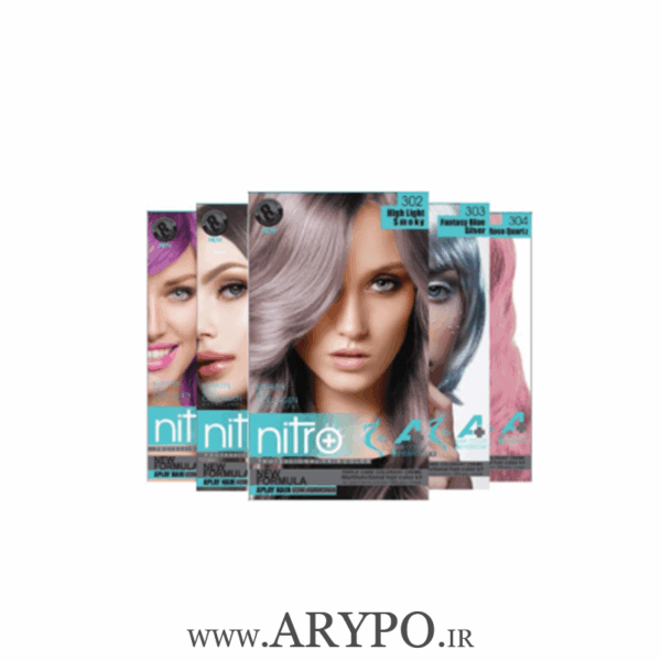 کیت رنگ مو و ابرو نیترو پلاس Nitro Plus
