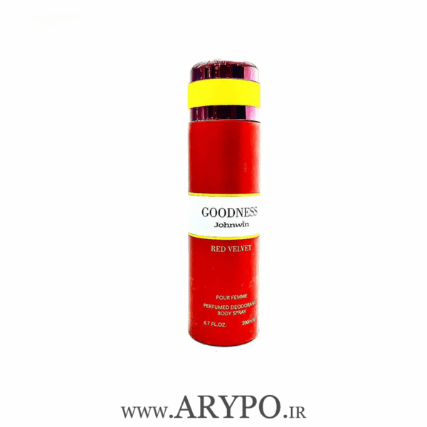 اسپری زنانه جانوین گودگرل طرح Goodness Red Velvet