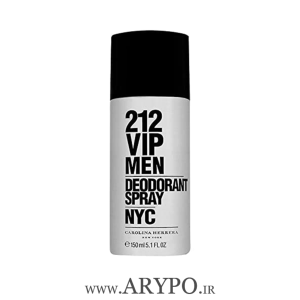 اسپری دئودورانت کارولینا هررا مدل VIP MEN 212