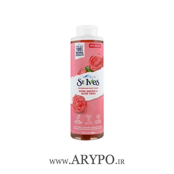 شامپو بدن سنت ایوز حاوی گل رز و آلوورا ST.Ives