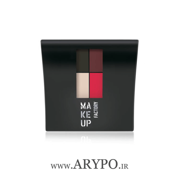 سایه چشم 4 رنگ مات میکاپ فکتوری makeup factory