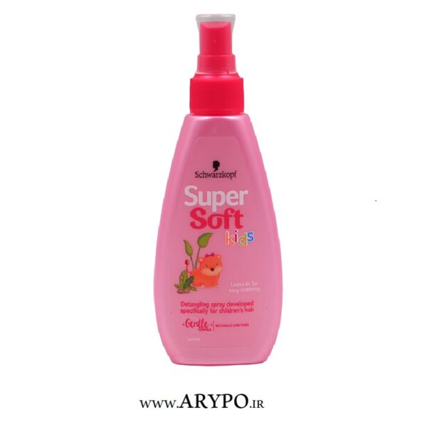 اسپری باز کننده گره مو کودک Schwarzkopf مدل super soft