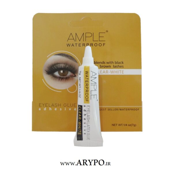 چسب مژه AMPLE (clear-white)