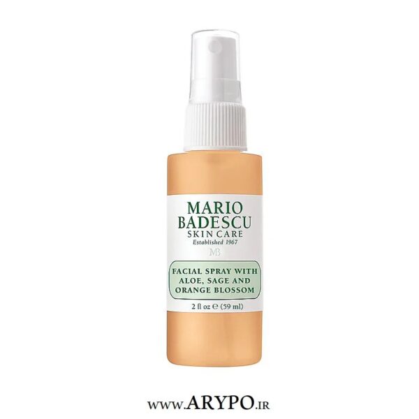 اسپری آبرسان صورت آلوئه ورا و مریم گلی و شکوفه پرتقال MARIO BADESCU