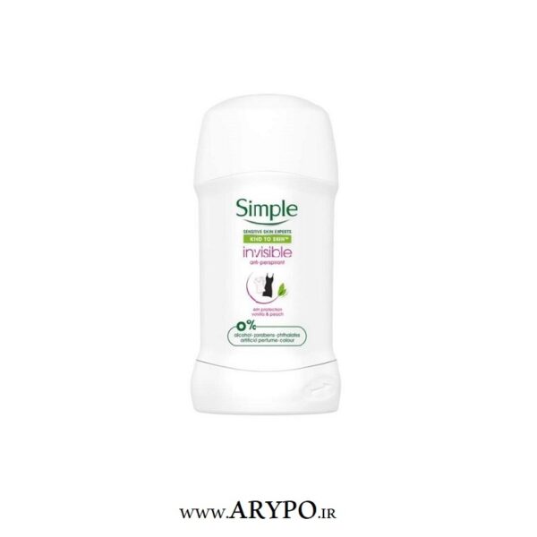 استیک ضدتعریق و ضدلک زنانه سیمپل INVISIBLE ANTI PERSPIRANT