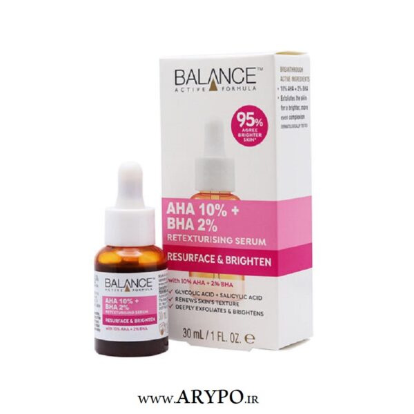 سرم لایه بردار و بازسازی کننده بالانس مدل ۲% Balance AHA 10% + BHA