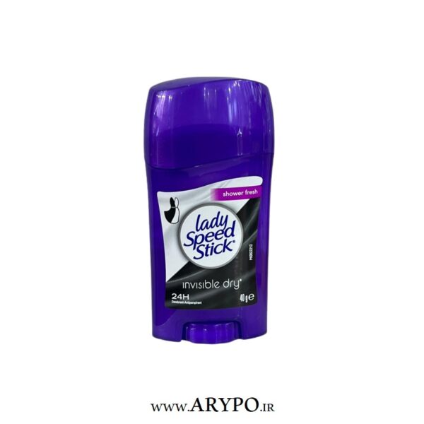 مام استیک لیدی اسپید مدل Invisible Dry (shower fresh)