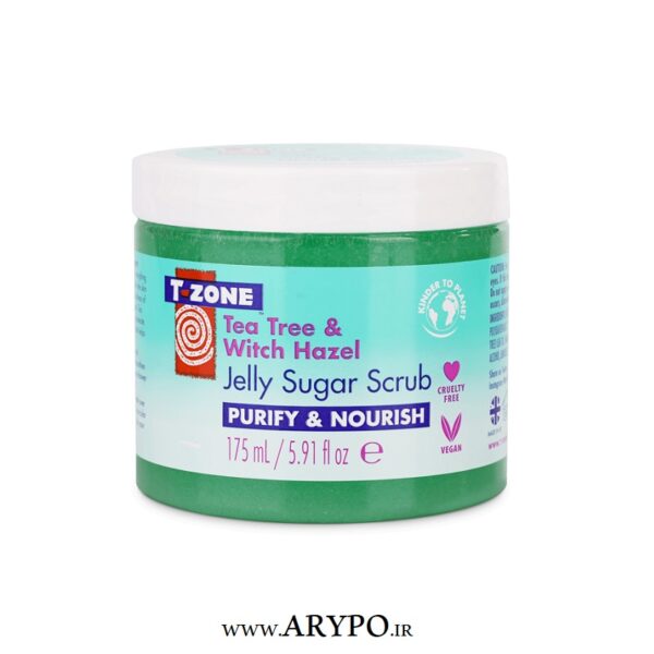 اسکراب ژله ای چای سبز و فندوق افسونگر T-ZONE