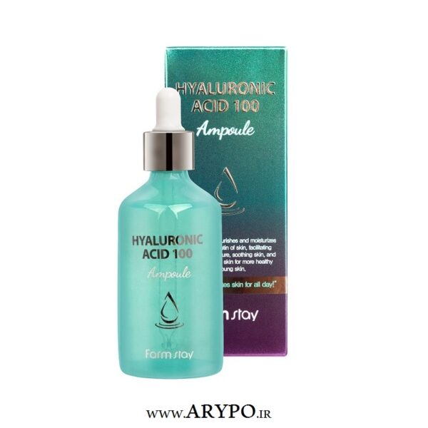 آمپول آبرسان FARM STAY مدل HYALURONIC ACID 100