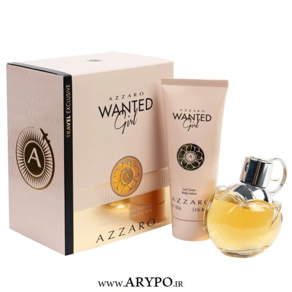 ست ادوپرفیوم و لوسیون زنانه AZZARO مدل Wanted Girl