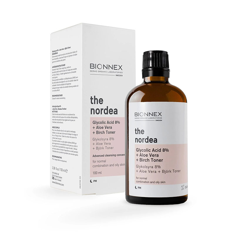 تونر گلیکولیک اسید 8% بایونکس مدل the nordea