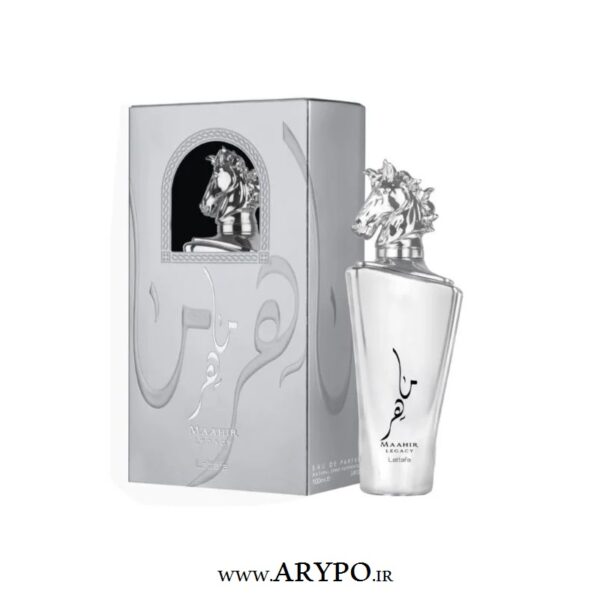 عطر ادکلن لطافه ماهیر نقره ایی (Lattafa Maahir Legacy)