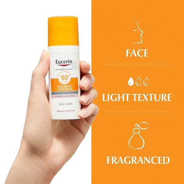 فلوئید ضد آفتاب و ضد لک Eucerin مدل Pigment Control