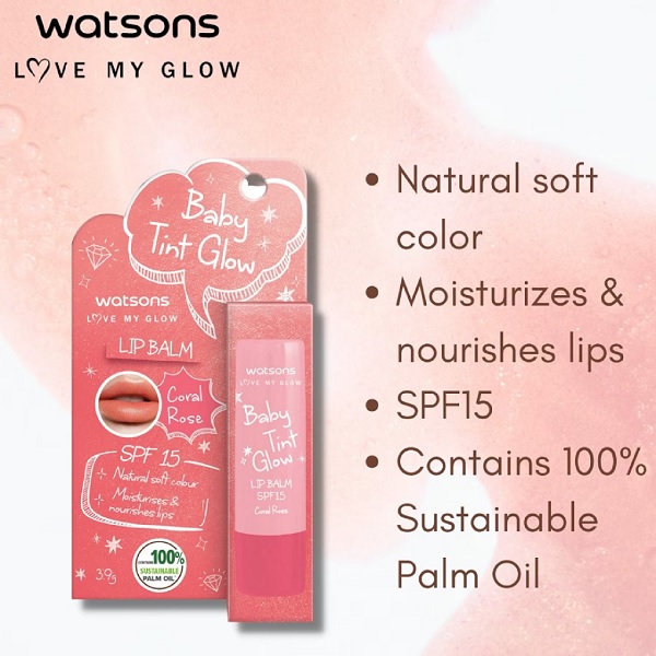 بالم لب رز مرجانی تینت براق watsons