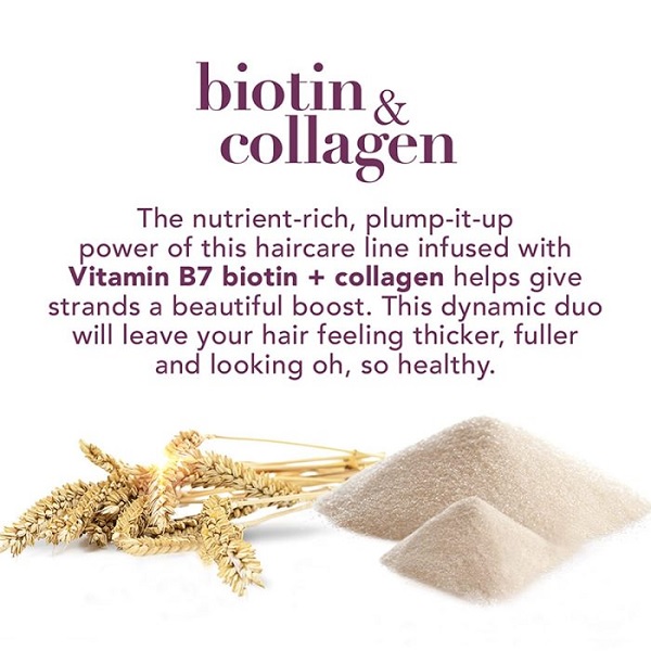 نرم کننده حجم دهنده Ogx مدل Biotin & Collagen