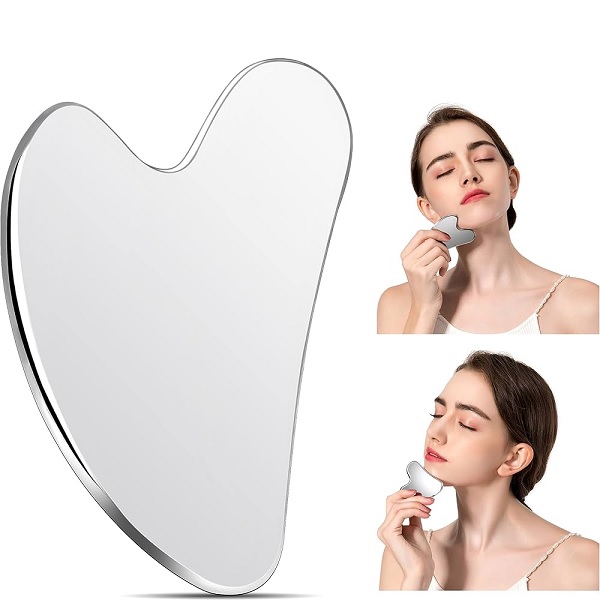 ماساژور صورت استیل ضد زنگ Gua Sha