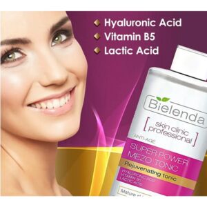 تونر جوانساز و ضد پیری SKIN CLINIC BIELENDA 