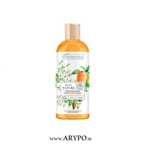 میسلار پاک کننده و آبرسان حاوی آلو ، گل یاسمن ، انبه BIELENDA مدل ECO NATURE