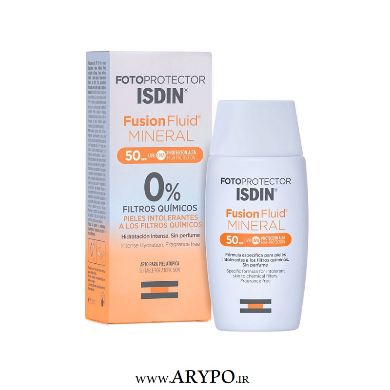 فلوئید ضد آفتاب ISDIN مدل FUSION FLUID MINERAL + SPF 50